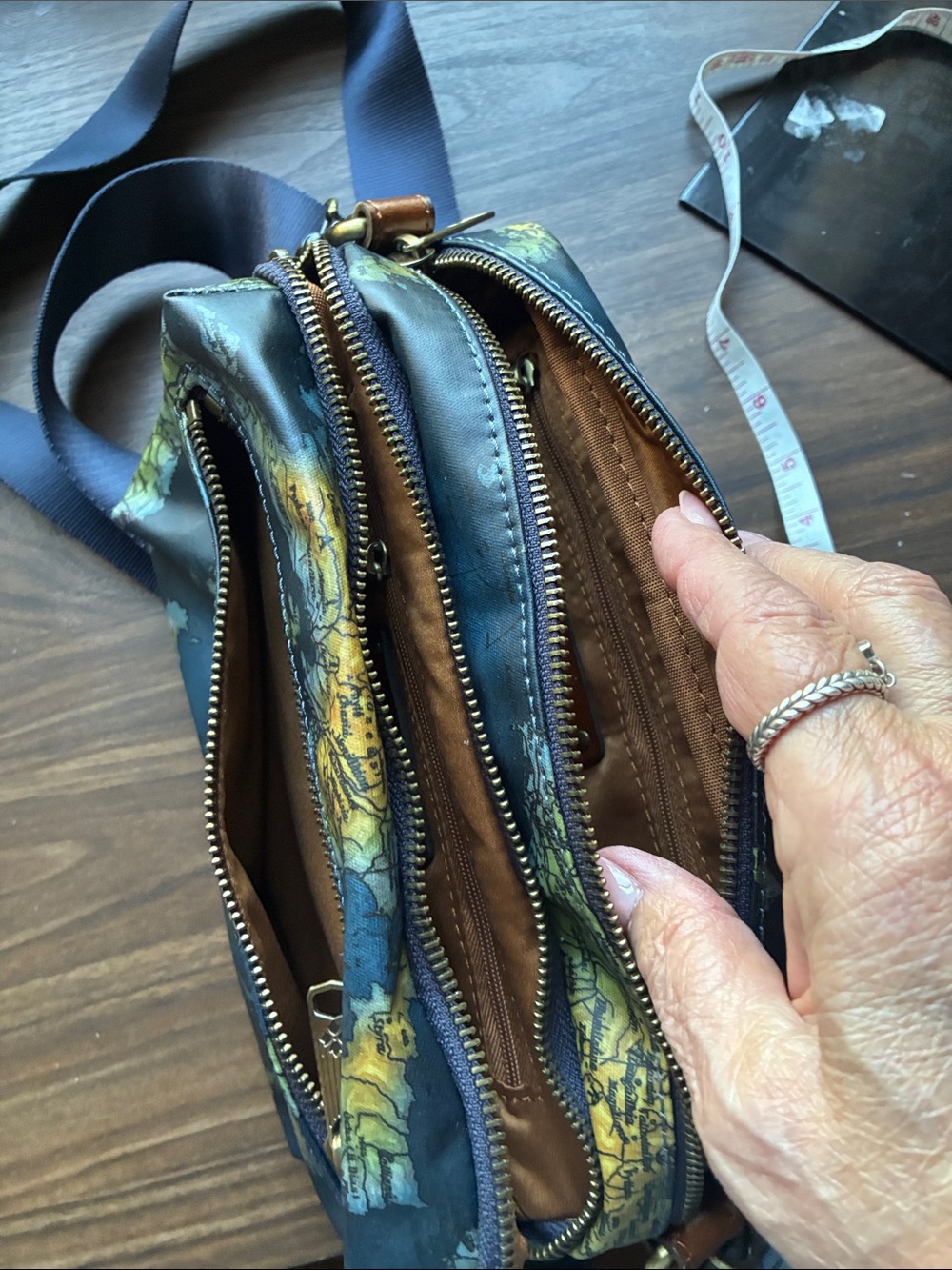 Patricia Nash Greek map Camera style bag - Picture 9 of 12